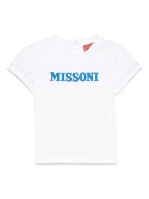 Missoni Kids logo-embroidered T-shirt