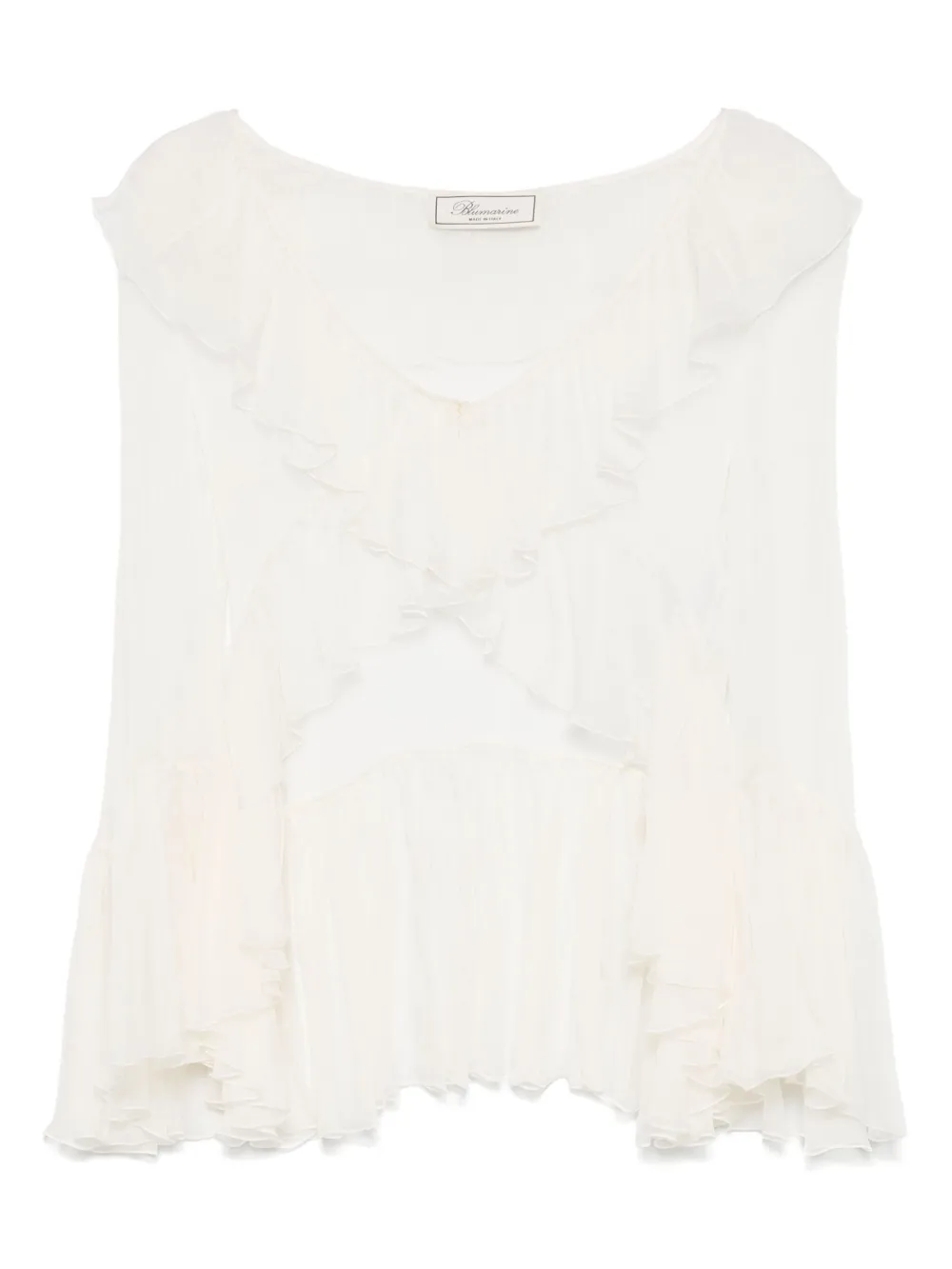 ruffled blouse