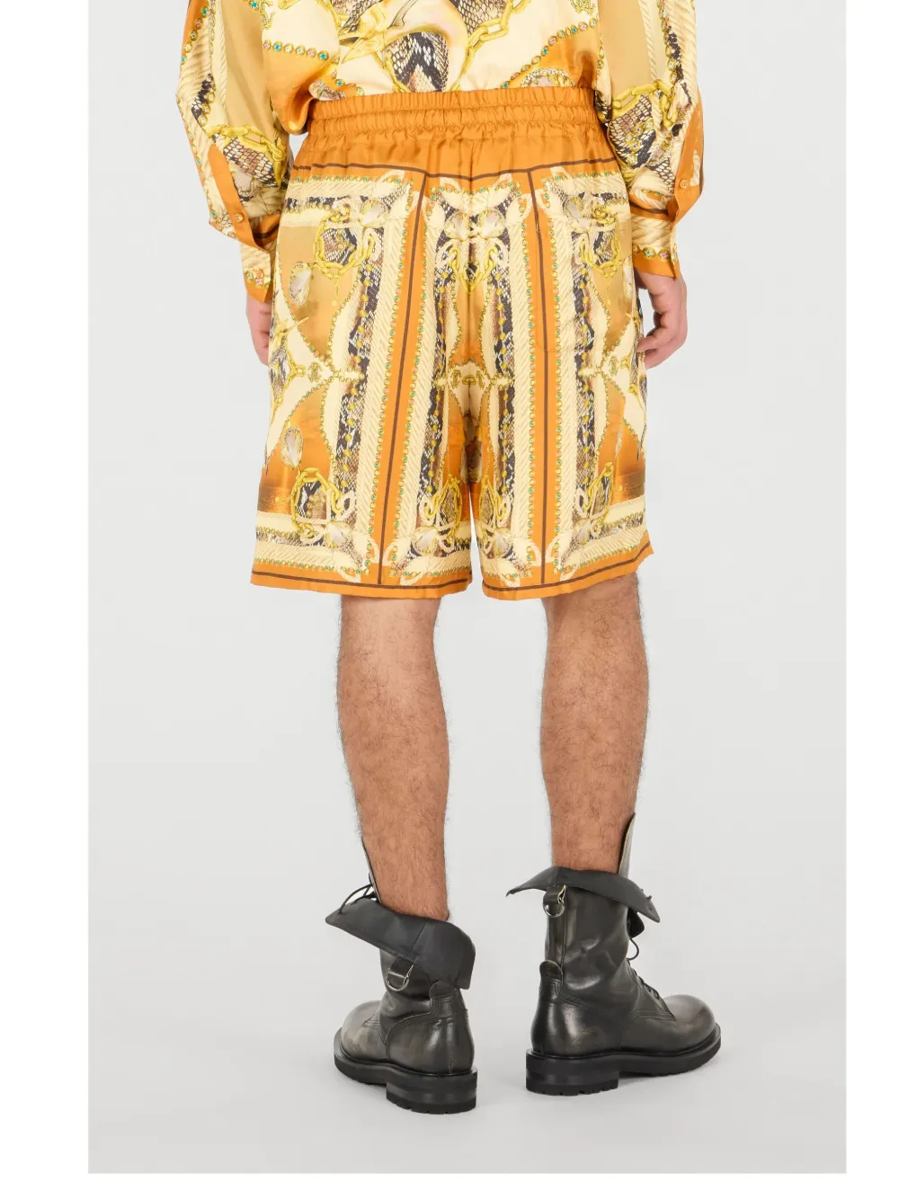 Roberto Cavalli Katoenen shorts Oranje