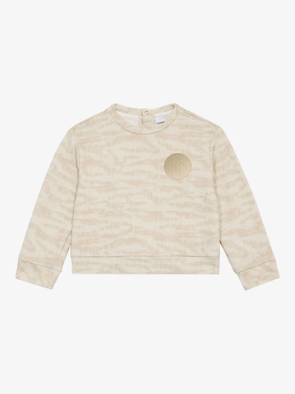 Roberto Cavalli Logo-patch Sweatshirt In Neutrals