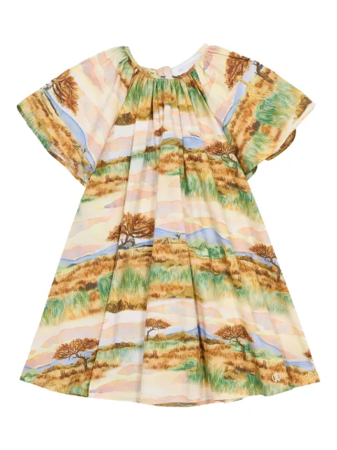 Roberto Cavalli Junior Safari-print dress
