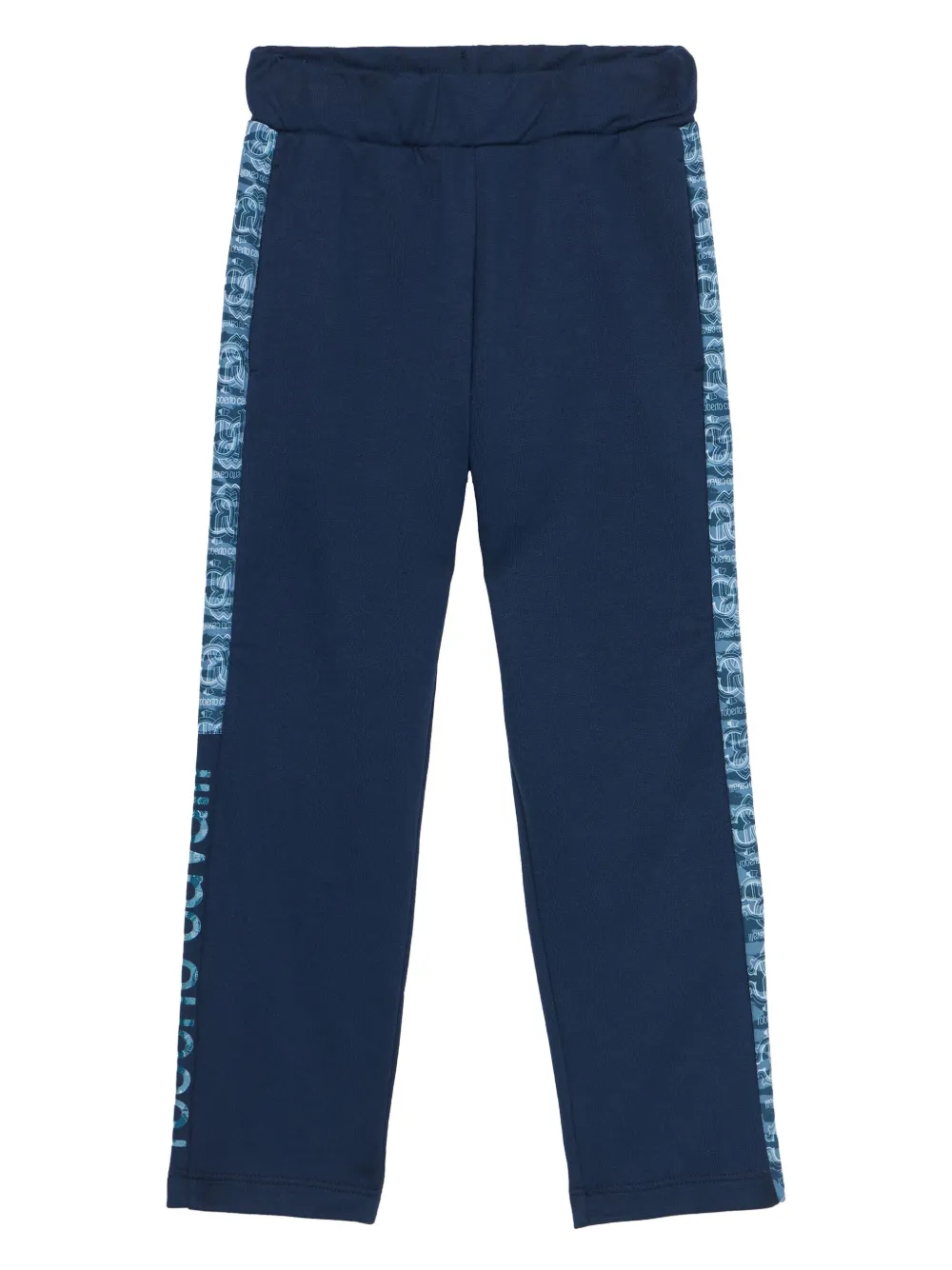 Roberto Cavalli Junior Trainingsbroek met logoprint Blauw
