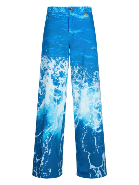Roberto Cavalli pantalones con estampado gráfico