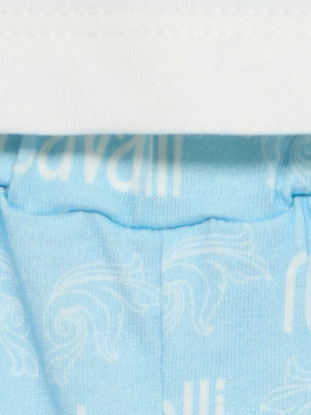 Roberto Cavalli Junior Twee shorts met logoprint Blauw