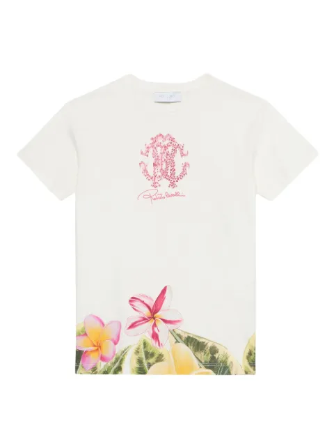 Roberto Cavalli Junior floral-print T-shirt