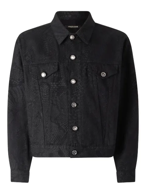 Roberto Cavalli python-print jacket