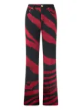 Roberto Cavalli zebra-print jeans - Red
