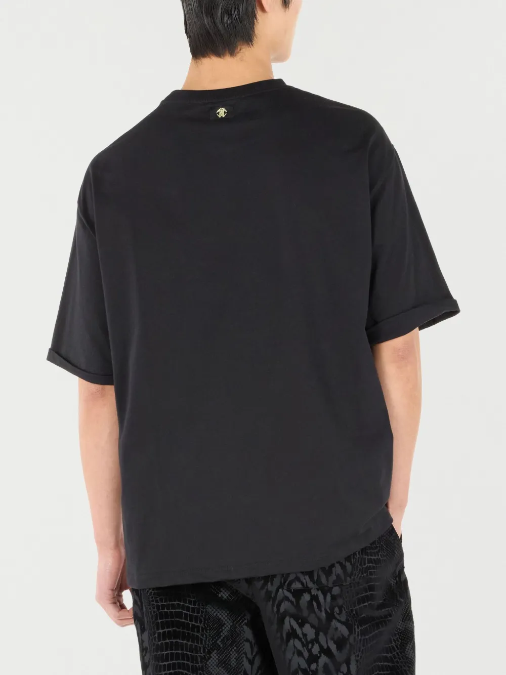 Roberto Cavalli T-shirt met grafische print Zwart