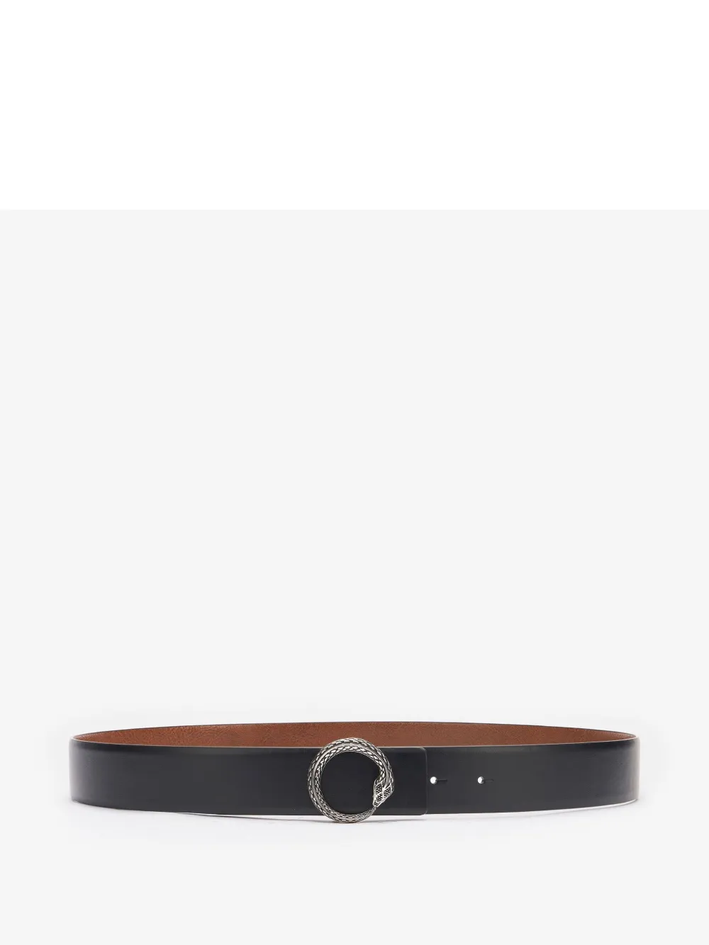 Roberto Cavalli Belt With Snake Buckle In Schwarz