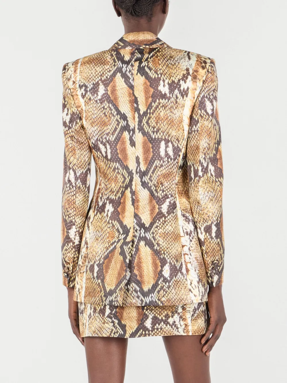 ROBERTO CAVALLI SNAKESKIN-PRINT BLAZER