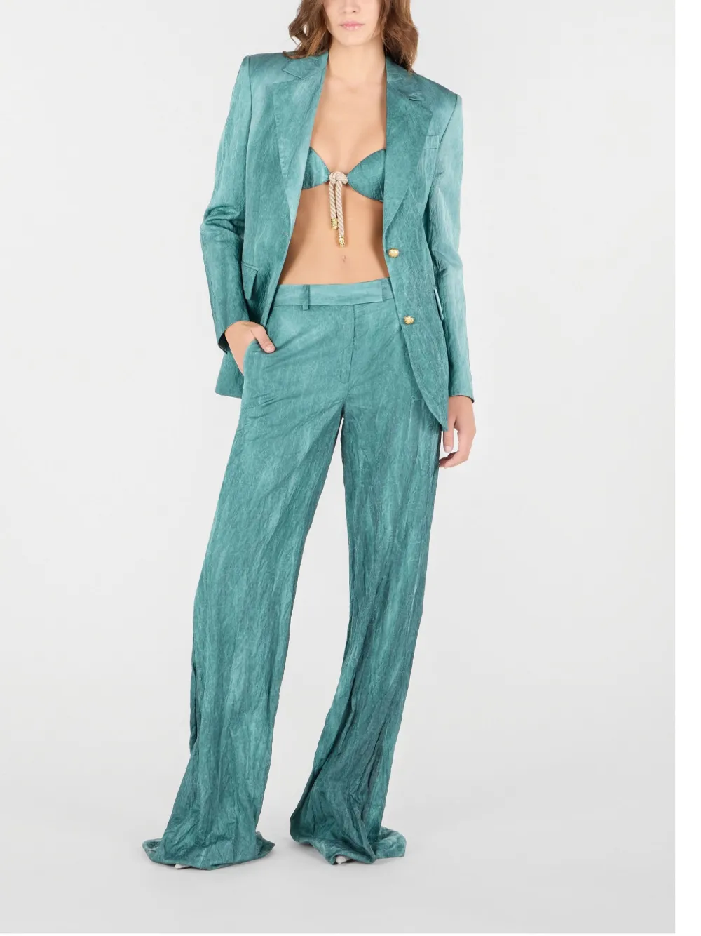 Roberto Cavalli Blazer met abstract patroon Groen