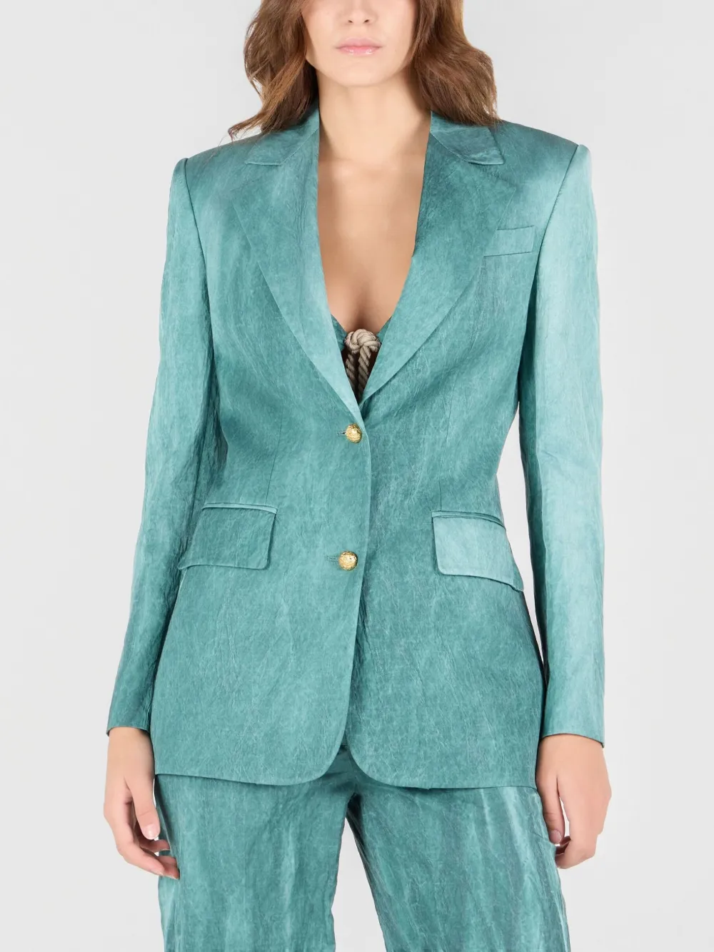 Roberto Cavalli Blazer met abstract patroon Groen