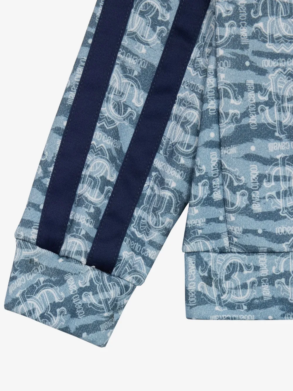 Roberto Cavalli Junior Vest met logopatch Blauw