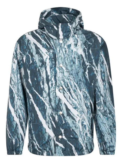 Veste bomber à imprimé marbre - Roberto Cavalli - Modalova
