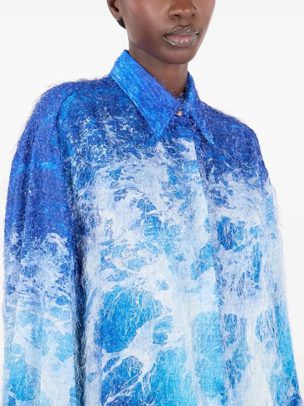 Roberto Cavalli Shiftjurk met patroon Blauw