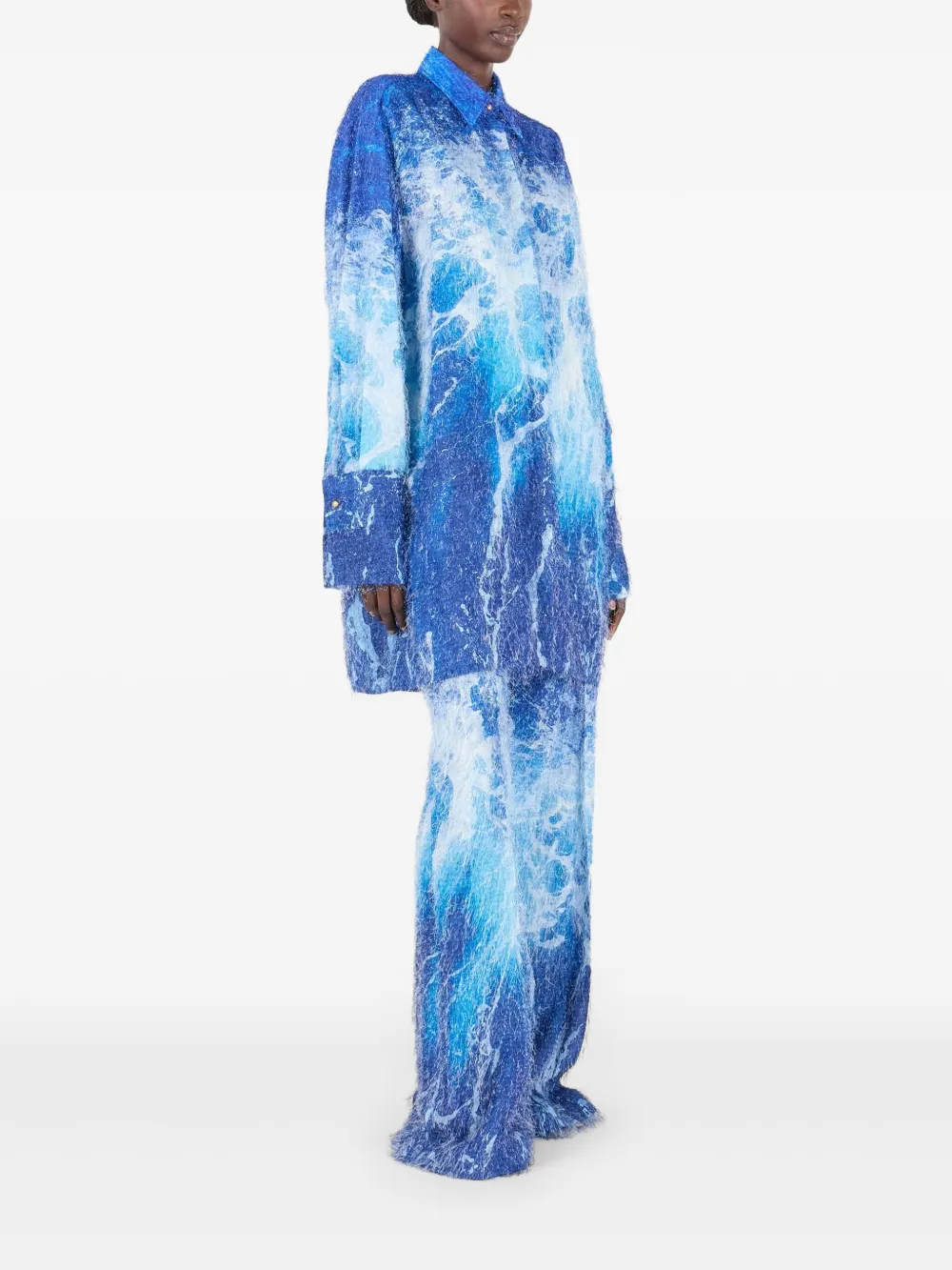 Roberto Cavalli Shiftjurk met patroon Blauw