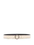 Roberto Cavalli snake buckle belt - Neutrals