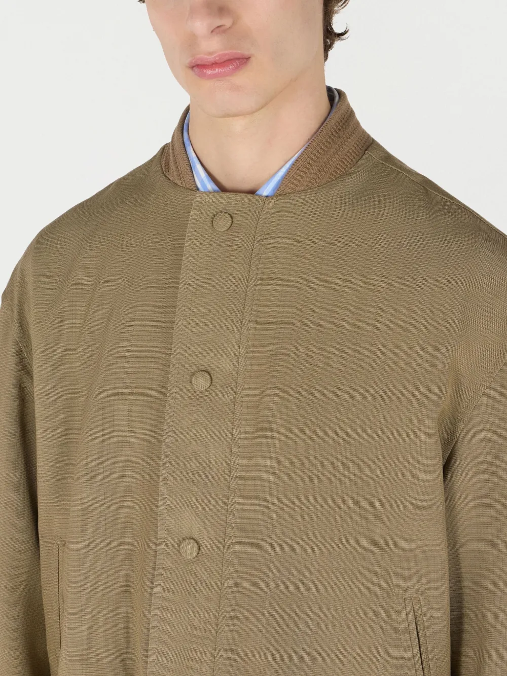Shop Roberto Cavalli Drop-shoulder Bomber Jacket In Neutrals