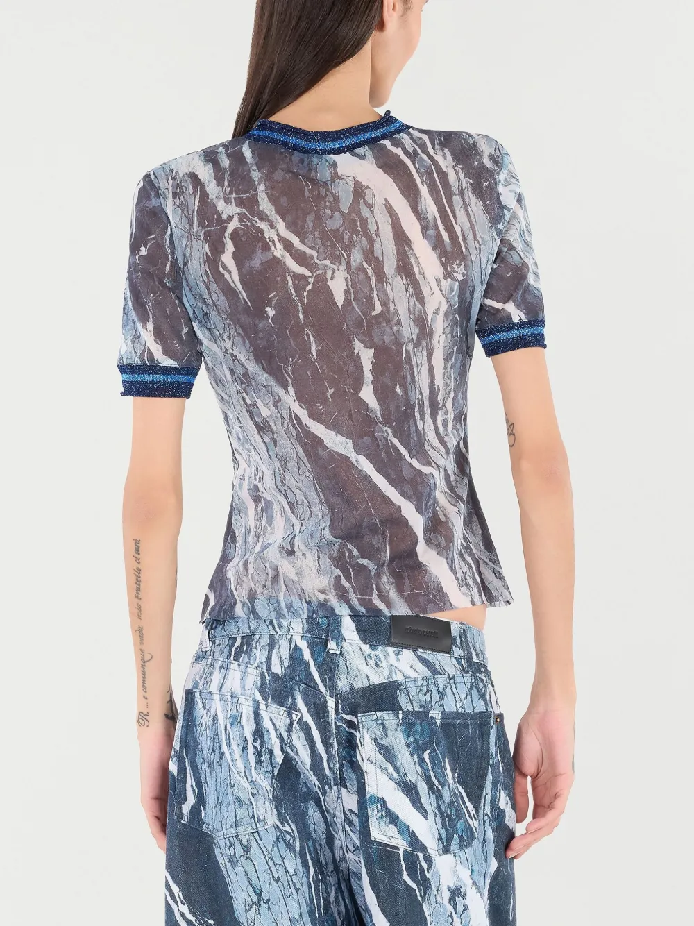 Roberto Cavalli T-shirt met print Grijs
