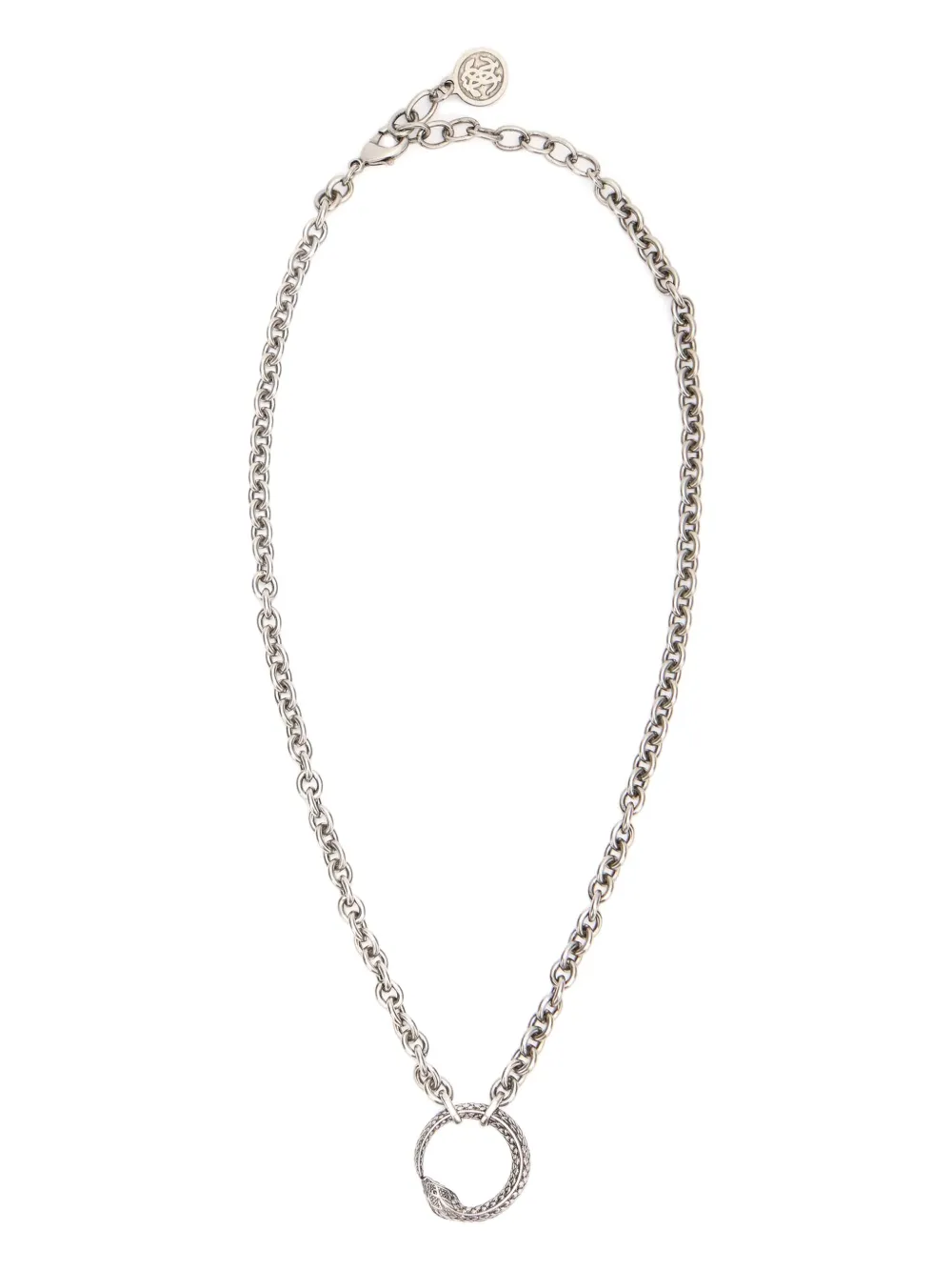 Roberto Cavalli collar con dije de anilo | plateado | Image 1