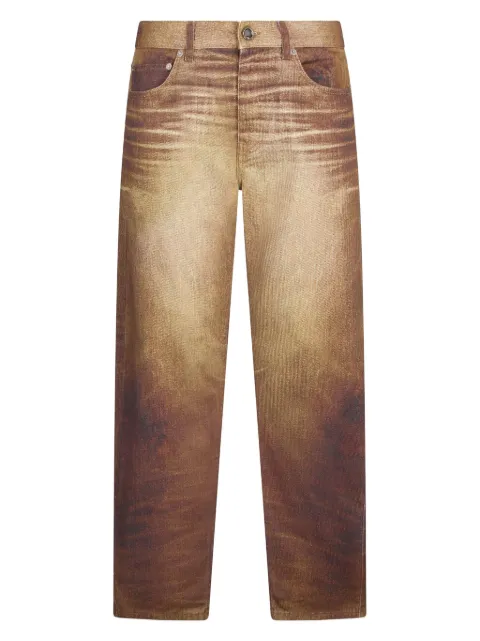 Roberto Cavalli jeans con efecto descolorido