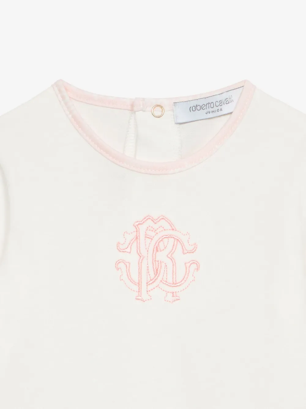 Roberto Cavalli Junior Pyjama met geborduurd logo Beige