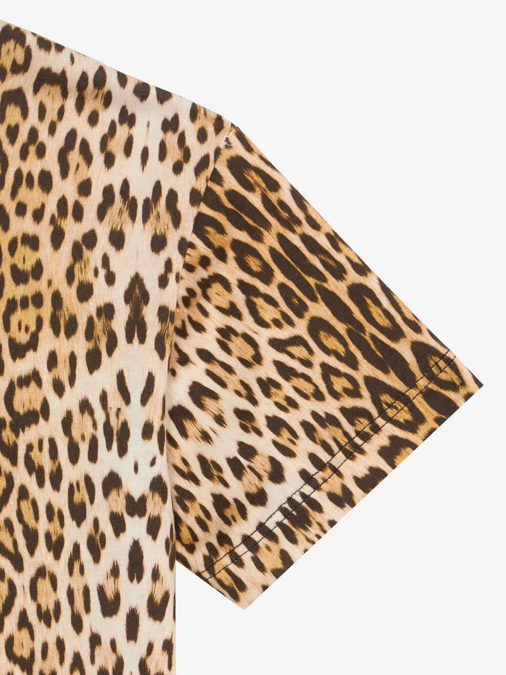 Roberto Cavalli Junior T-shirt met ruches afwerking Beige