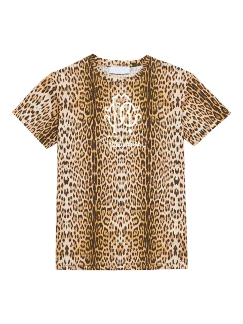 Roberto Cavalli Junior leopard-print T-shirt 