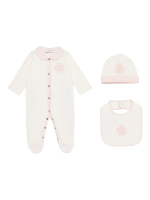 Roberto Cavalli Junior logo-embroidered pajamas 
