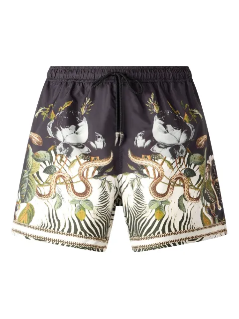 Roberto Cavalli shorts de playa Jungle Serpent