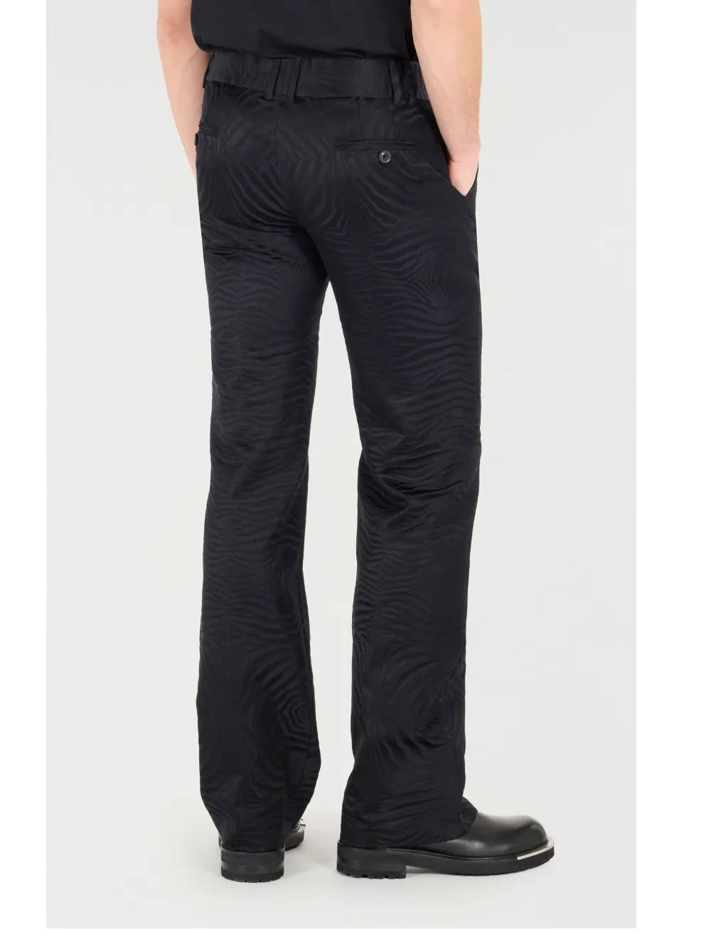 Roberto Cavalli Broek met tijgerprint Zwart