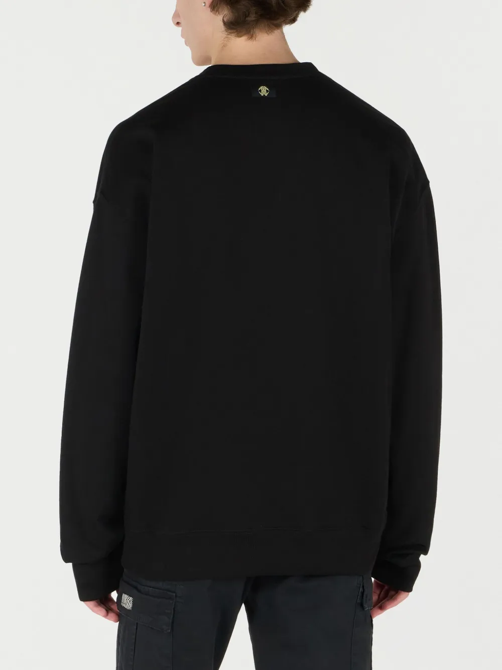 Roberto Cavalli Sweater met geborduurd logo Zwart