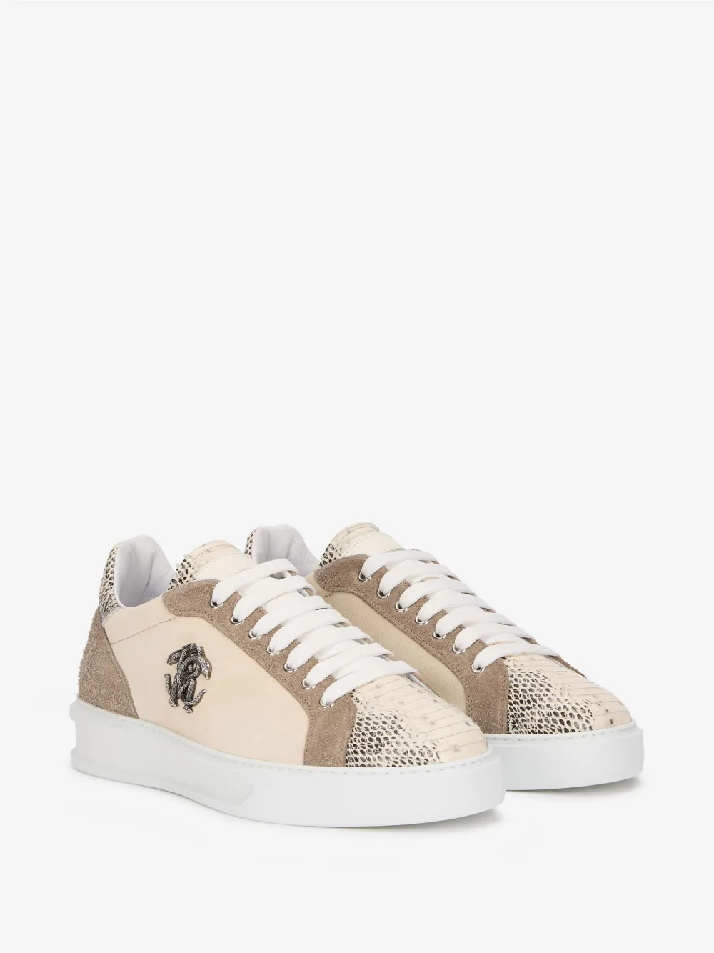 ROBERTO CAVALLI LACE-UP SNEAKERS