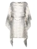 Roberto Cavalli zebra-print dress - White