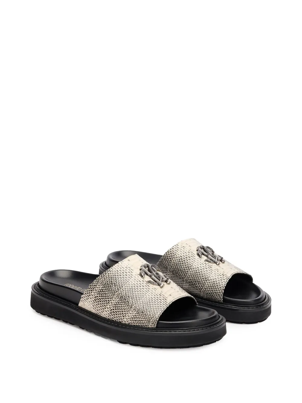 Roberto Cavalli snake monogram slides | Image 2