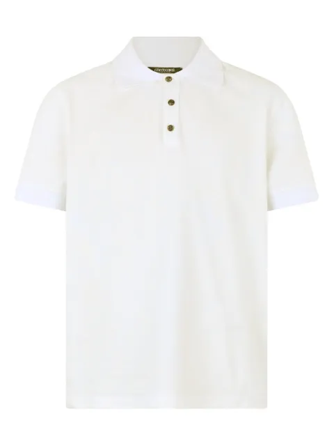Roberto Cavalli python-print polo shirt