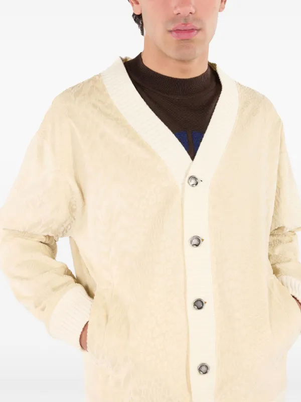 Roberto Cavalli python-print Cardigan | Neutrals | FARFETCH