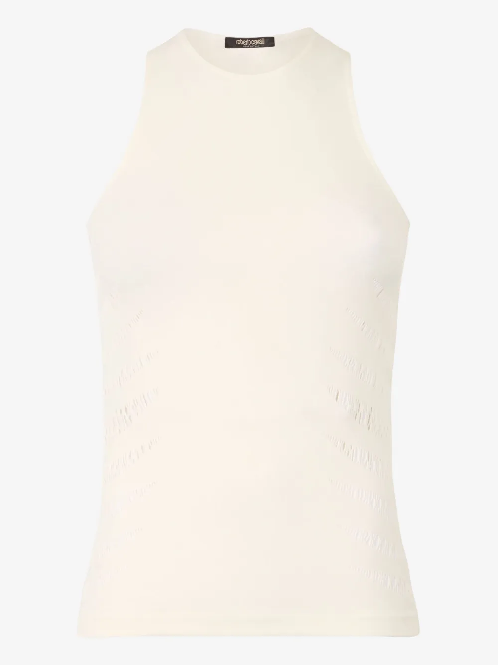 Roberto Cavalli perforated-embellished top Beige