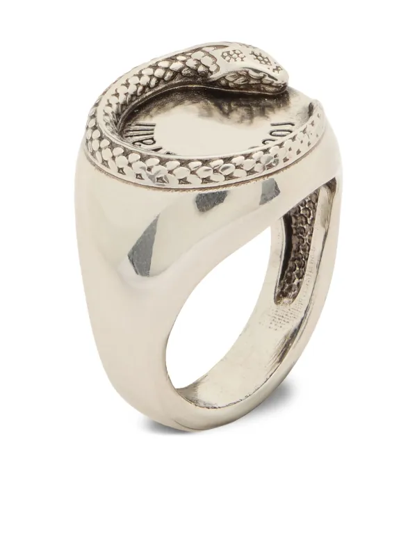 【関税込み】Roberto Cavalli★スネーク ツイスト リング 2色 Roberto Cavalli Spectacular Snake Statement Two Finger Ring