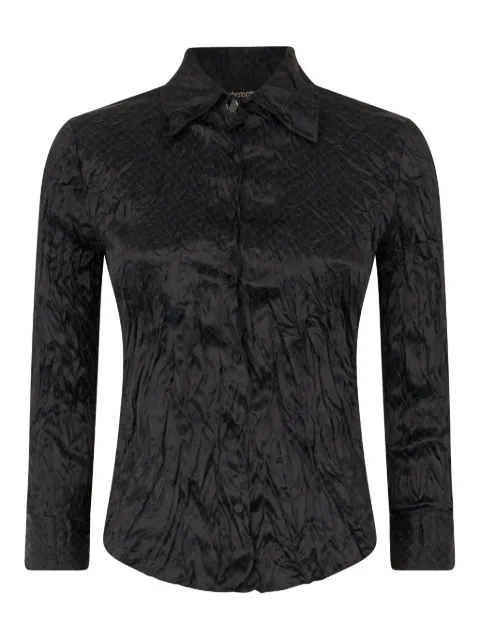 Roberto Cavalli playera con efecto fruncido