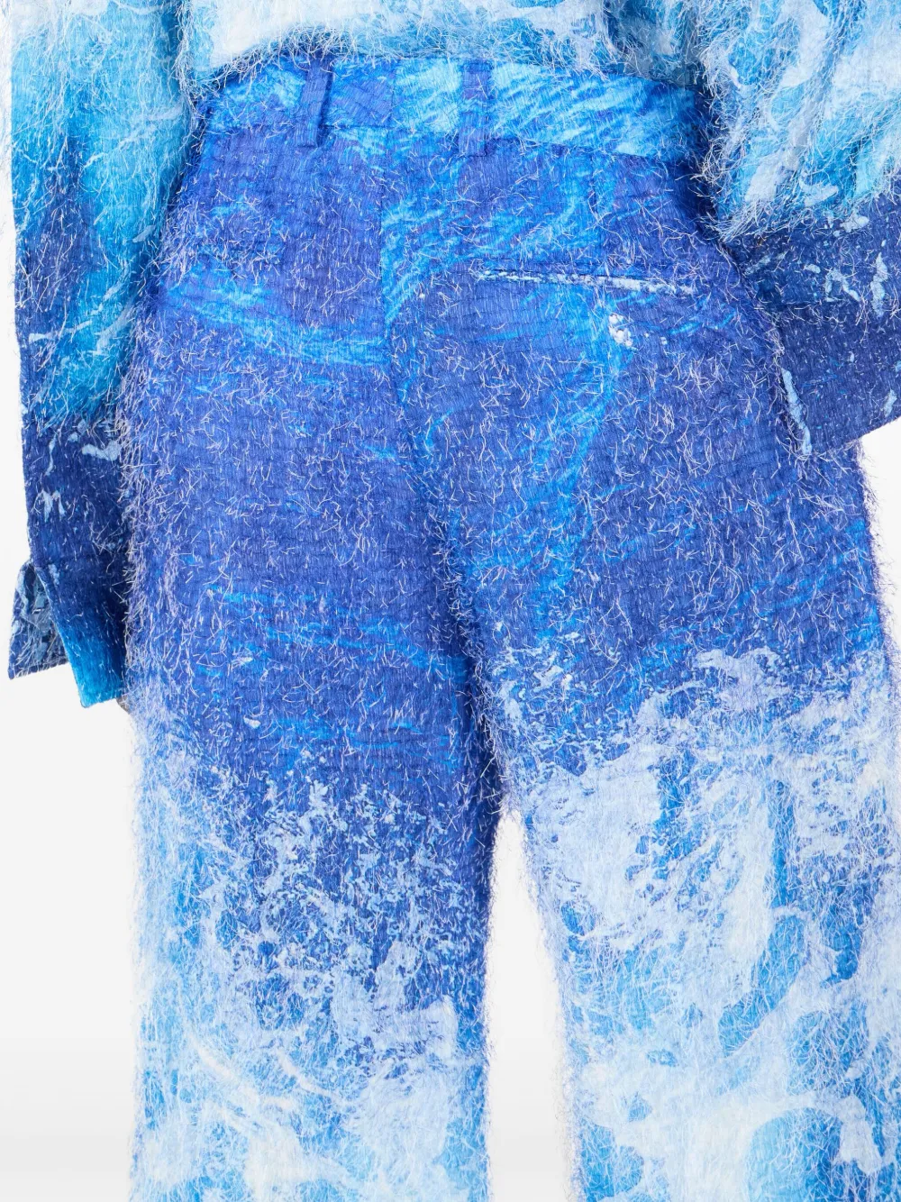 Roberto Cavalli Patterned-jacquard Trousers In Multi