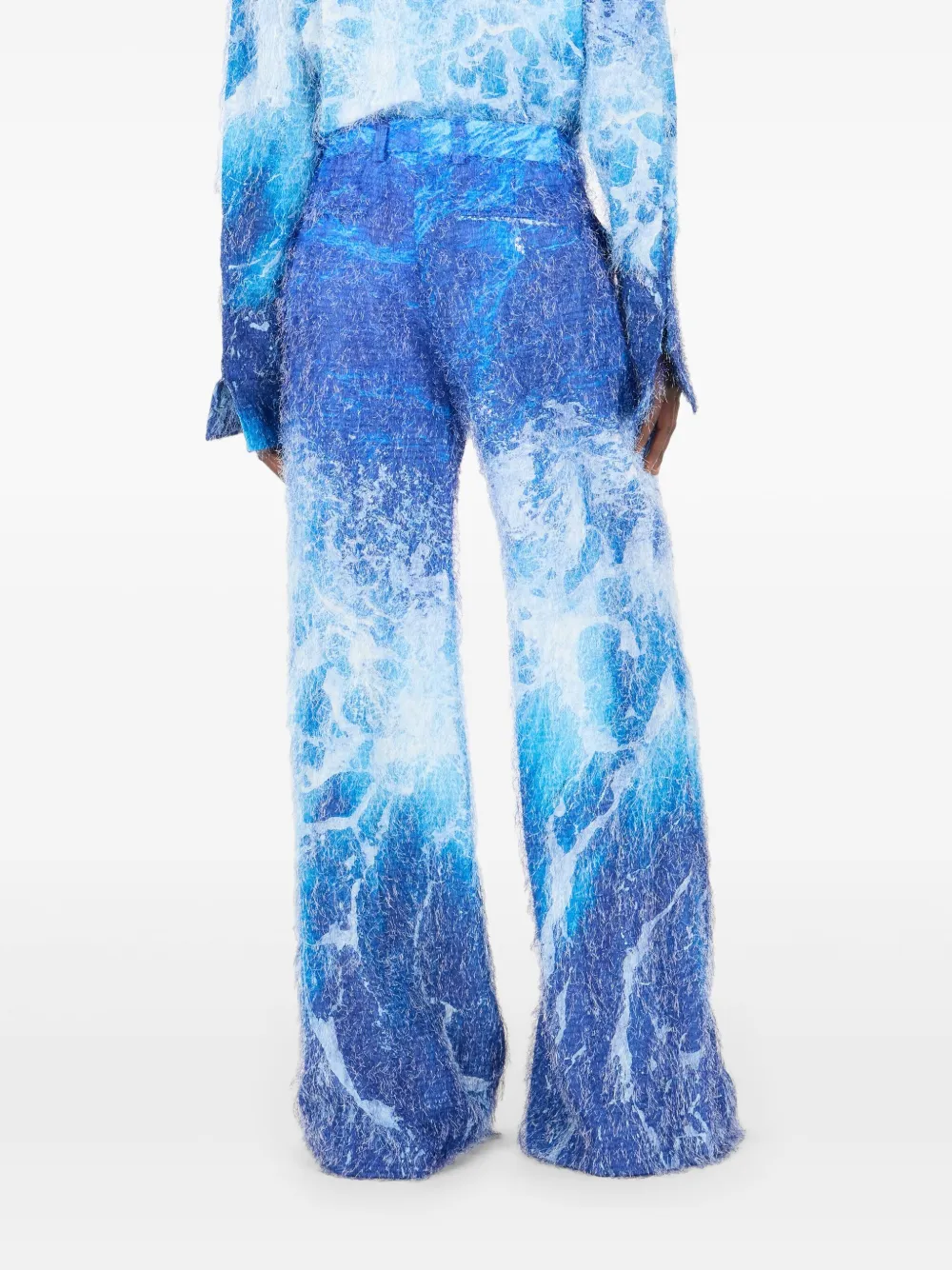 Roberto Cavalli Patterned-jacquard Trousers In Multi