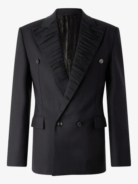 Roberto Cavalli pleat-detail blazer