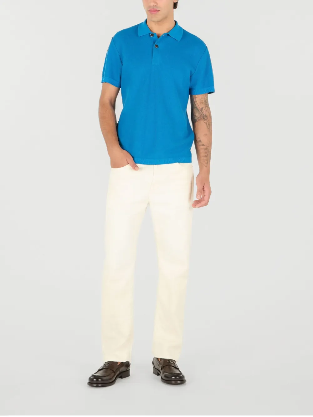 Roberto Cavalli Katoenen poloshirt Blauw