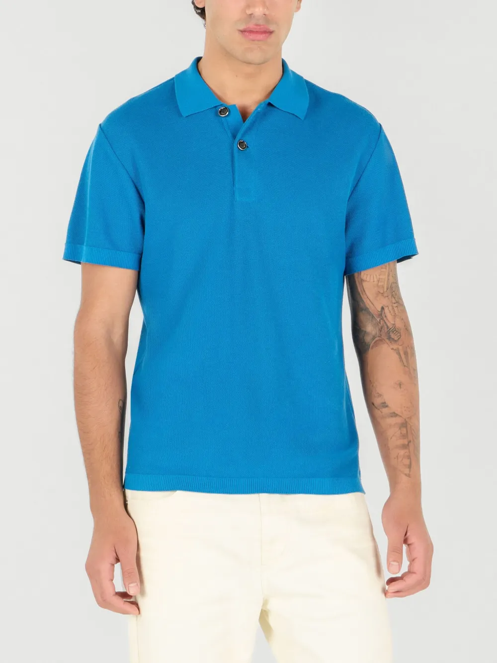Roberto Cavalli Katoenen poloshirt Blauw