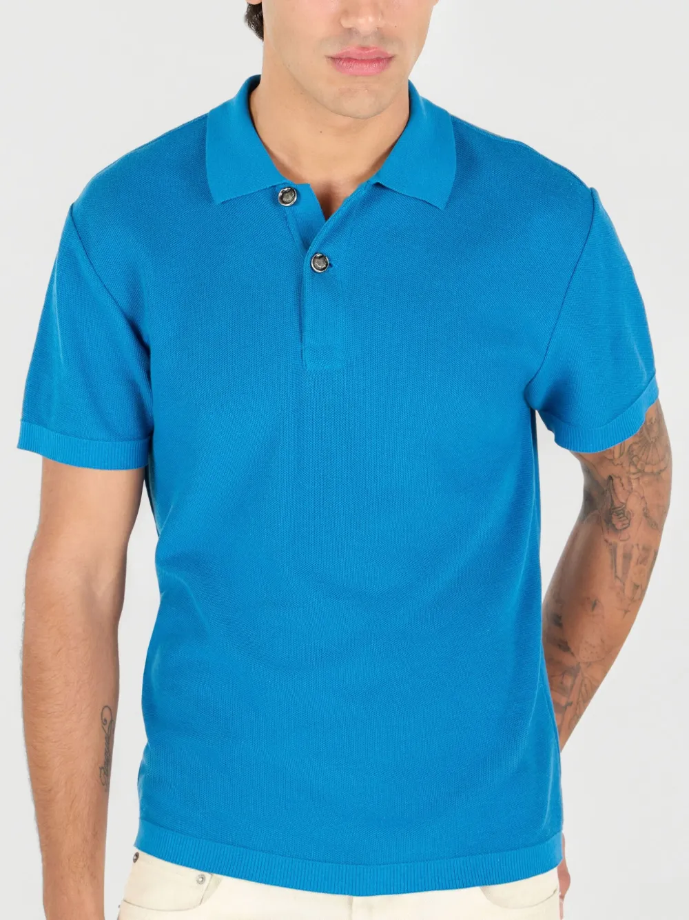 Roberto Cavalli Katoenen poloshirt Blauw