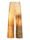 Roberto Cavalli graphic-print trousers - Orange