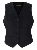 Roberto Cavalli tiger-pattern waistcoat - Black