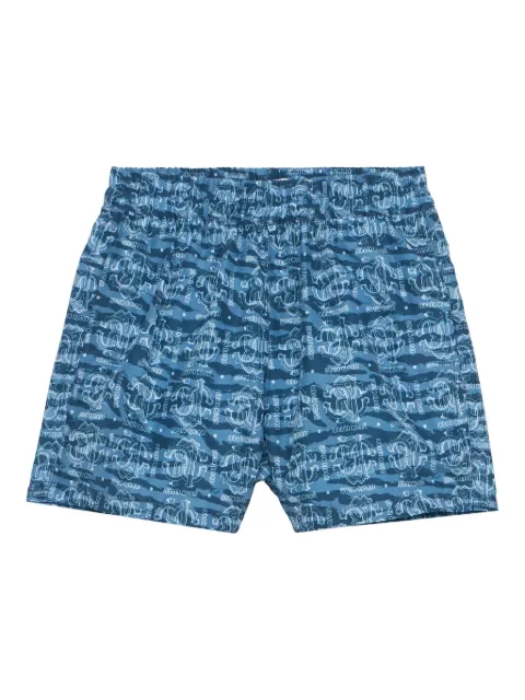 Roberto Cavalli Junior logo-print swim shorts 