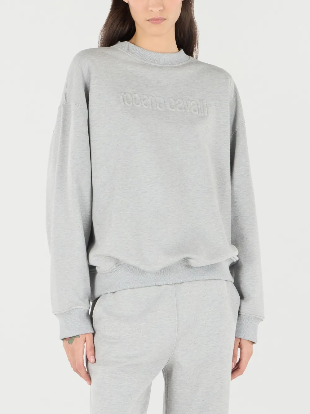 Roberto Cavalli Sweater met gemêleerd-effect Grijs